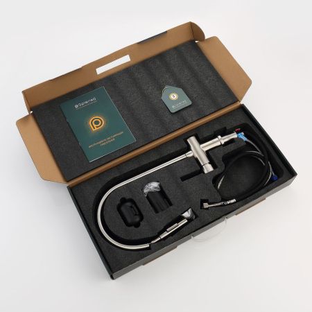 Смеситель для кухни с выдвижным изливом Splenka S204.49.05, сатин, артикул S204.49.05