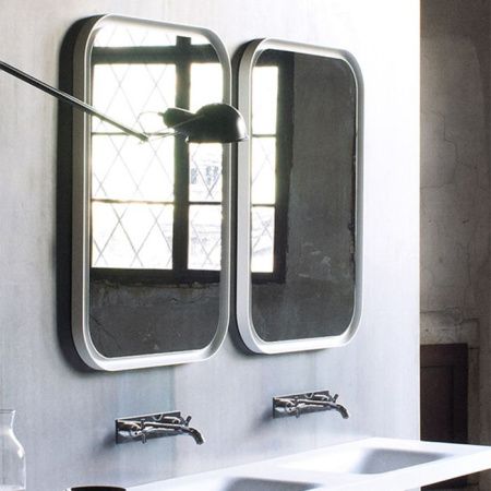 Agape Memory Зеркало c рамкой, и внутренней LED подсветкой, цвет: белый