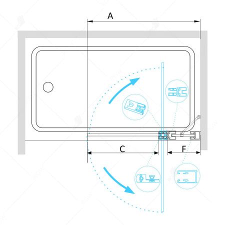 Шторка на ванну RGW SC-03