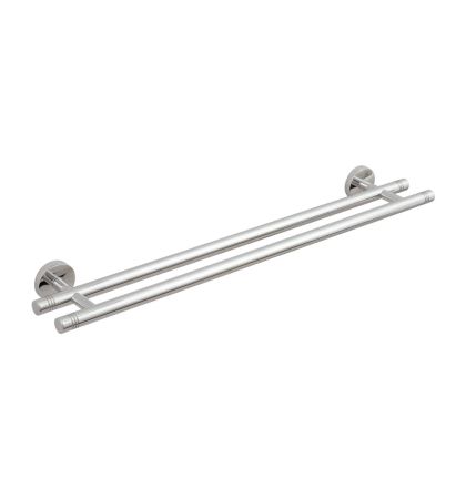 Полотенцедержатель, Сунержа, КАНЬОН, двойной, ширина, мм-600, глубина, мм-101, высота, мм-50, тип установки-настенный, материал-нержавеющая сталь, цвет-флок красный