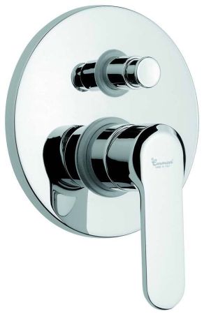 Emmevi Nefer, встраиваемый смеситель для душа на 2 выхода, с дивертером, цвет хром, артикул 77019CR