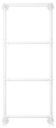 Полотенцесушитель водяной "Ренессанс 1386" 1260х500 (БЕЛЫЙ), артикул 12-0281-1250