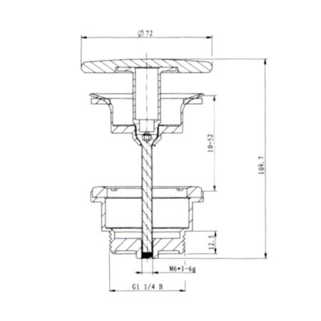 Донный клапан SMARTFLOW SMFBD-001, белый, артикул SMFBD-001