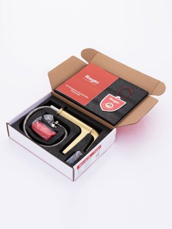 Смеситель для раковины Raglo R07.10.03, золотой сатин, артикул R07.10.03