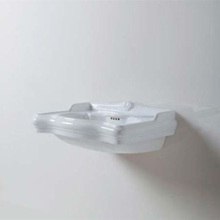 AZZURRA JUBILAEUM раковина со спинкой 60*51см с 1 отв под смеситель, цвет белый