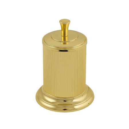 FORTUNA Баночка высокая H16 cм. с крышкой, золото, артикул 28339