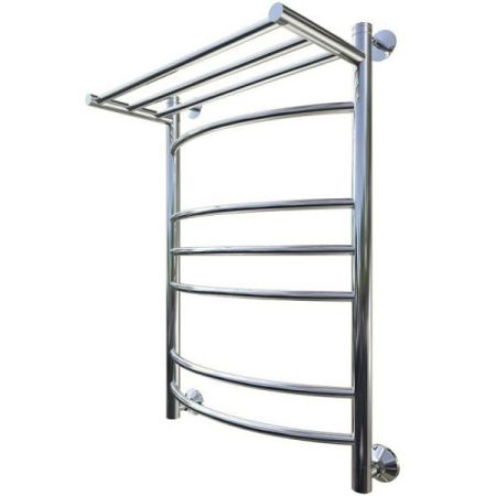 Водяной полотенцесушитель Тругор Приоритет 3 П НП 80x50 с полкой Хром, артикул Приоритет3/нп8050П