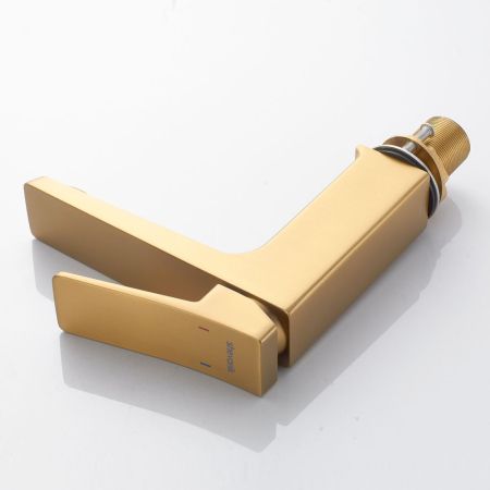 Смеситель для раковины Shevanik S4401G, золотой сатин, артикул S4401G