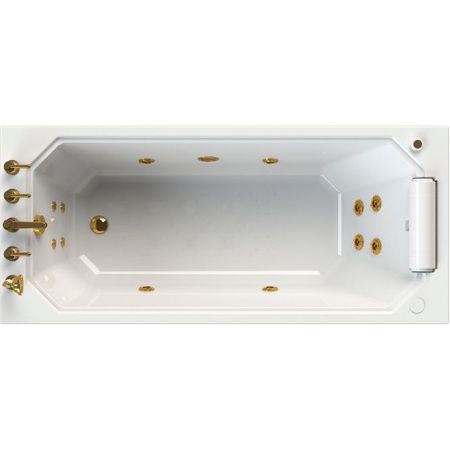 Акриловая ванна Radomir Уэльс 170x75 с гидромассажем Chrome-K1