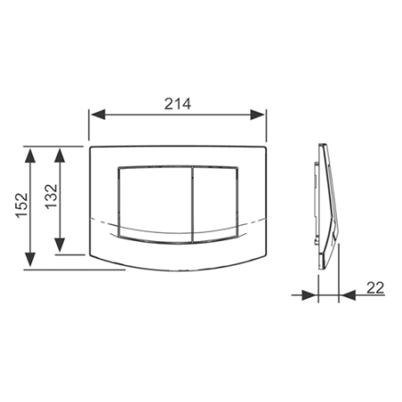 TECEambia, 2 клав., белая., артикул 9240200