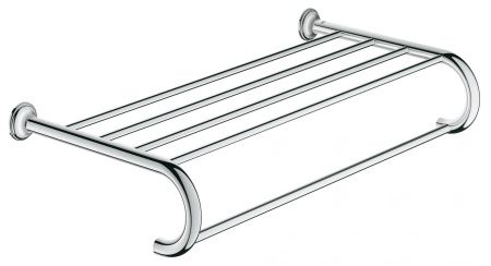 Полка для полотенец GROHE Essentials Authentic, хром (40660001) Полка для полотенец GROHE Essentials Authentic, хром (40660001)