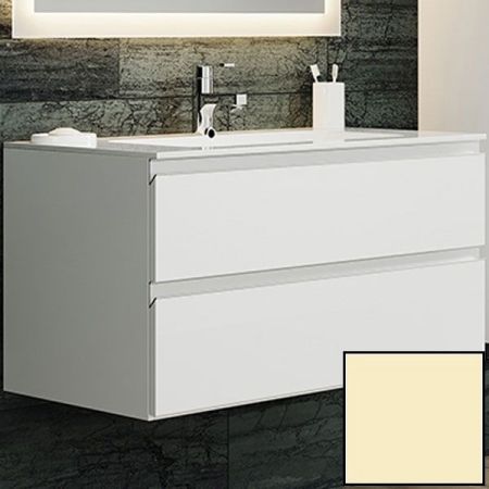 Тумба с раковиной SanVit Авеню-2 90 kavenu290 в цвете Ral подвесная Желтый глянец, артикул kavenu290