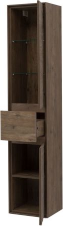 Шкаф-пенал Aquanet Милан 35 дуб рустикальный (с ящиком)