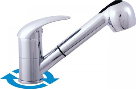Смеситель для кухни Rav Slezak Dunaj D410.5 Хром с ручкой 4, артикул D410.5