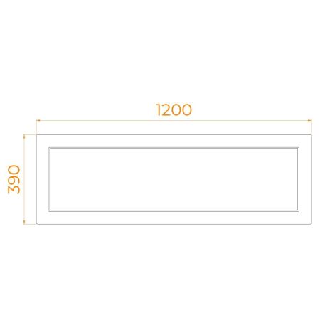 Экран для душевого поддона RGW NА/CL-S (фронтальный 120), артикул 16230911-12a