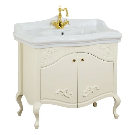 IMPERO База L87xH74xP52 см. для раковины 90 см, 2 двери, цвет: AVORIO, артикул 25981