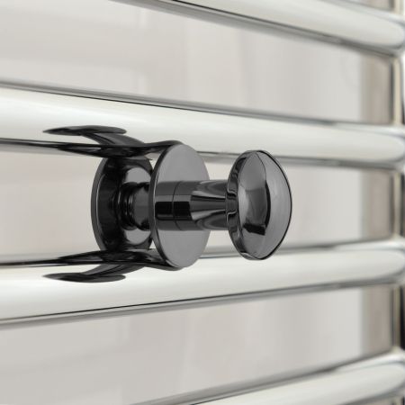 Крючок, Сунержа, СФЕРА, одинарный, ширина, мм-34, глубина, мм-49, высота, мм-34, тип установки-между перемычками полотенцесушителя, для водяных и электрических моделей, материал-нержавеющая сталь, крепления в комплекте, цвет-чёрный хром, артикул 01-2010-0001