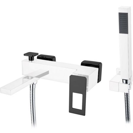 Смеситель для ванны QChromeBlack_Комплект, артикул 143-CRB