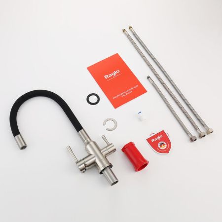 Смеситель для кухни с подключением фильтра Raglo R81.64.05, сатин, артикул R81.64.05