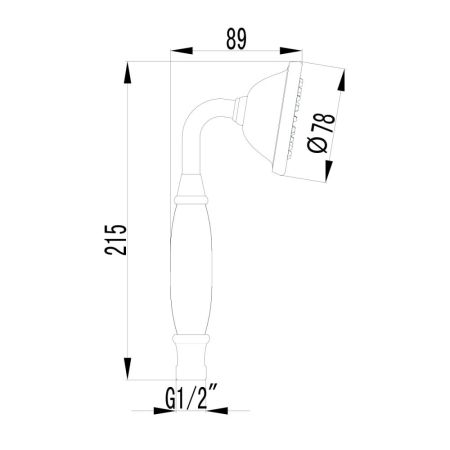 Душевая лейка Lemark (LM8007C), артикул LM8007C