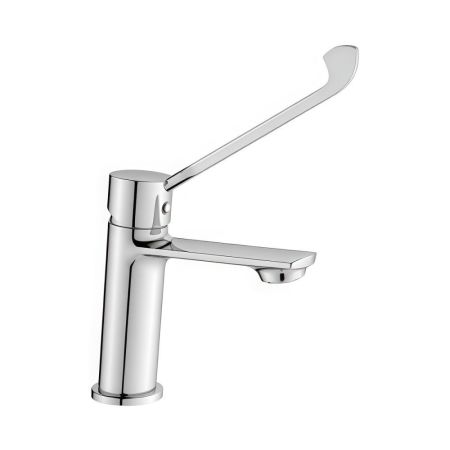 Смеситель для раковины с хирургической ручкой BELZ B10019, хром