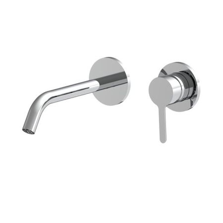 Смеситель для раковины, Fima Carlo Frattini, Snap, тип открывания воды-однорычажный, тип регулирования воды-керамический картридж, монтаж-настенный встраиваемый, отверстия для монтажа-2, вынос излива, мм-208, тип излива-неподвижный, донный клапан-есть (cl, артикул F3121WLX8CR