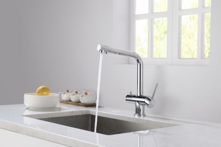 Смеситель для кухни с подключением фильтра Timo Saona 2396/00F хром, артикул 2396/00F