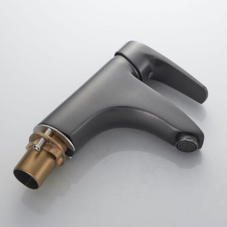 Смеситель для раковины Shevanik S5001T, оружейная сталь, артикул S5001T