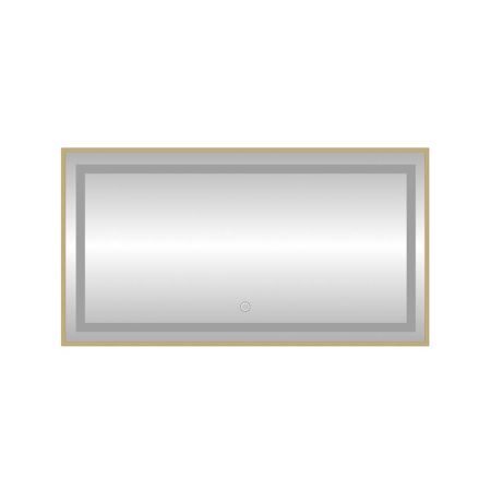 Зеркало с подсветкой LED Fixsen FX-2080G прямоугольное 80х60 см, золотой сатин, артикул FX-2080G