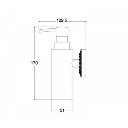 Дозатор жидкого мыла Bronze de Luxe ROYAL R25027, бронза, артикул R25027