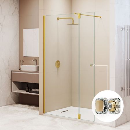 Душевая перегородка RGW WA-054Gb (WA-010Gb + Z-072Gb) (Прозрачное, 1300), артикул 351005433-16