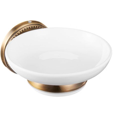 Мыльница для ванной керамика "REAL" FORA, артикул FOR-RE036