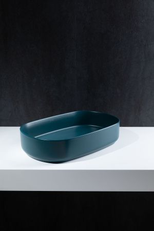 Раковина накладная Allen Brau Fantasy 55 4.11022.PT петроль, артикул 4.11022.PT