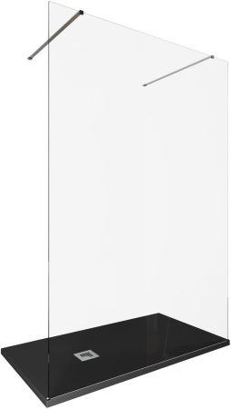 Душевая перегородка Allen Brau Infinity 2 140 3.21049.BA серебро браш, артикул 3.21049.BA