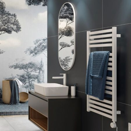 Зеркало овальное EXCELLENT Revia 100x50 (белый мат), артикул DOEX.RE100.050.WH