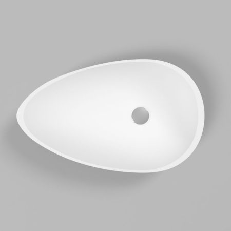 Умывальник WHITECROSS Sapphire 56x33 (белый мат) иск. камень