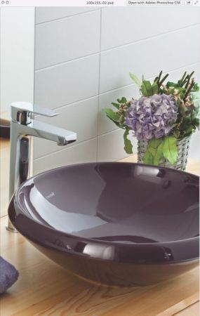 Раковина-чаша Creavit Minimal 45 MN045-00SI00E-0000 Черная, артикул MN045-00SI00E-0000