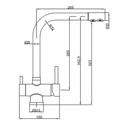 Смеситель для кухни ZorG Sanitary ZR 348 YF BLACK BRONZE Черный Бронза, артикул ZR 348 YF BLACK BRONZE
