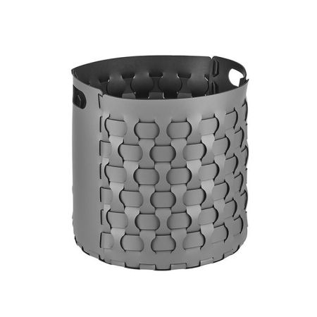 Colombo Adj Круглая корзина Dubai, D40H40 см, цвет: серый/черный, артикул BADJ2050-0301