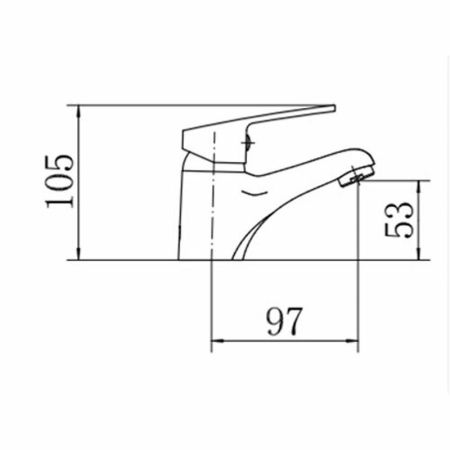 Смеситель для раковины FASHUN A1016, хром