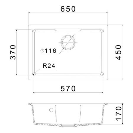 Кухонная мойка GranFest URBAN 4565, песочный, артикул 4565 песочный