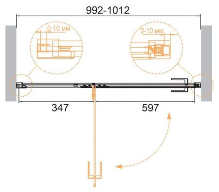 ДУШЕВАЯ ДВЕРЬ В НИШУ CEZARES BELLAGIO-B-12 BELLAGIO-B-12-140-C-BORO Cezares, артикул BELLAGIO-B-12-140-C-BORO