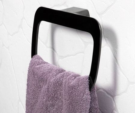 Кольцо для полотенец WasserKRAFT Glan K-5160 Черный глянцевый, артикул K-5160