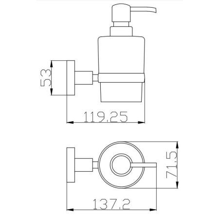 Дозатор жидкого мыла Rav Slezak COLORADO COA0303Z, золото, артикул COA0303Z