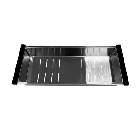 Кухонная мойка Ulgran Steel 680x500, черная брашированная сталь, артикул US 680-002