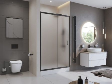 Душевая дверь в нишу BELBAGNO UNO-195-BF-1, артикул UNO-195-BF-1-140-CH-CR