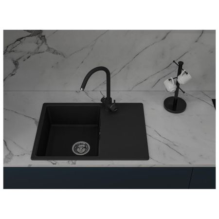 Кухонная мойка GranFest URBAN 668L, черный, артикул 668L черный