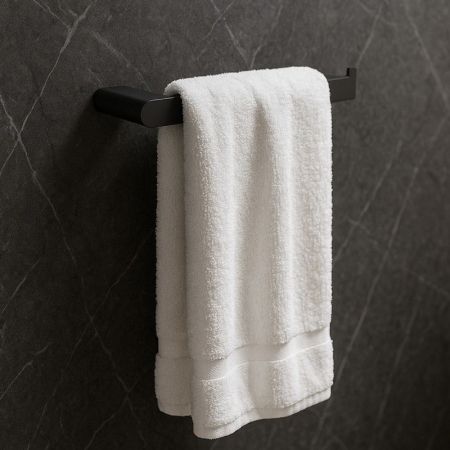 Полотенцедержатель Knotlor TH102BL, черный, артикул TH102BL