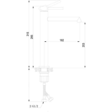 Смеситель STELLA для раковины, хром, высокий BOCH MANN BM8600