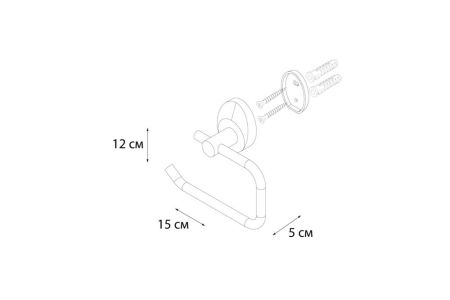 Держатель туалетной бумаги Fixsen Europa FX-21810B Хром, артикул FX-21810B